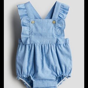 H&M Organic Cotton Blue Romper